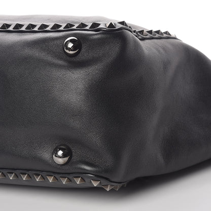 Valentino Garavani Vitello Medium Rockstud Tote Black 12 of 15
