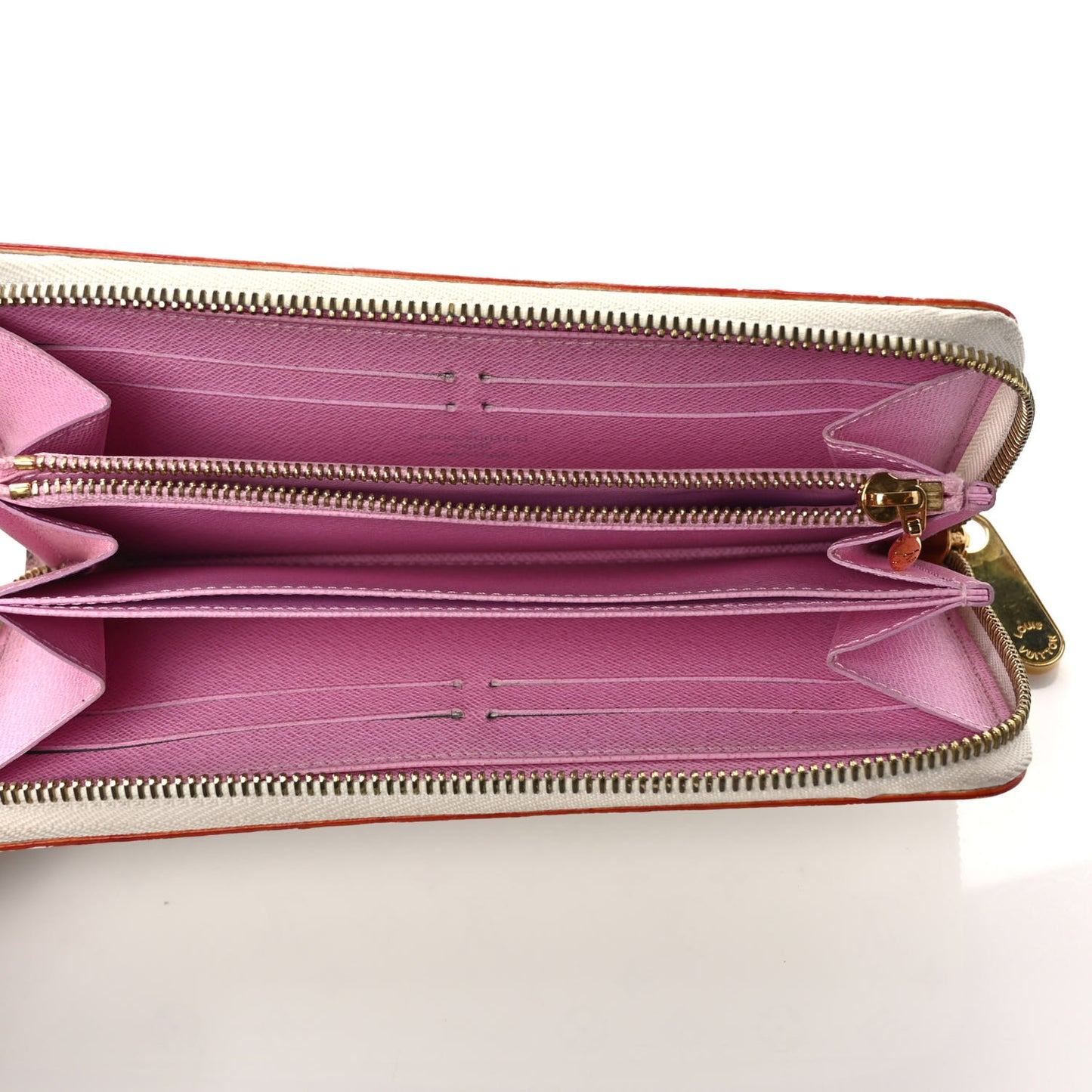 Monogram Multicolor Zippy Wallet White Litchi