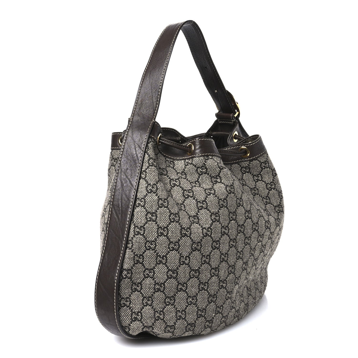 Gucci Monogram Medium Interlocking Icon Shoulder Bag Dark Brown 3 of 13