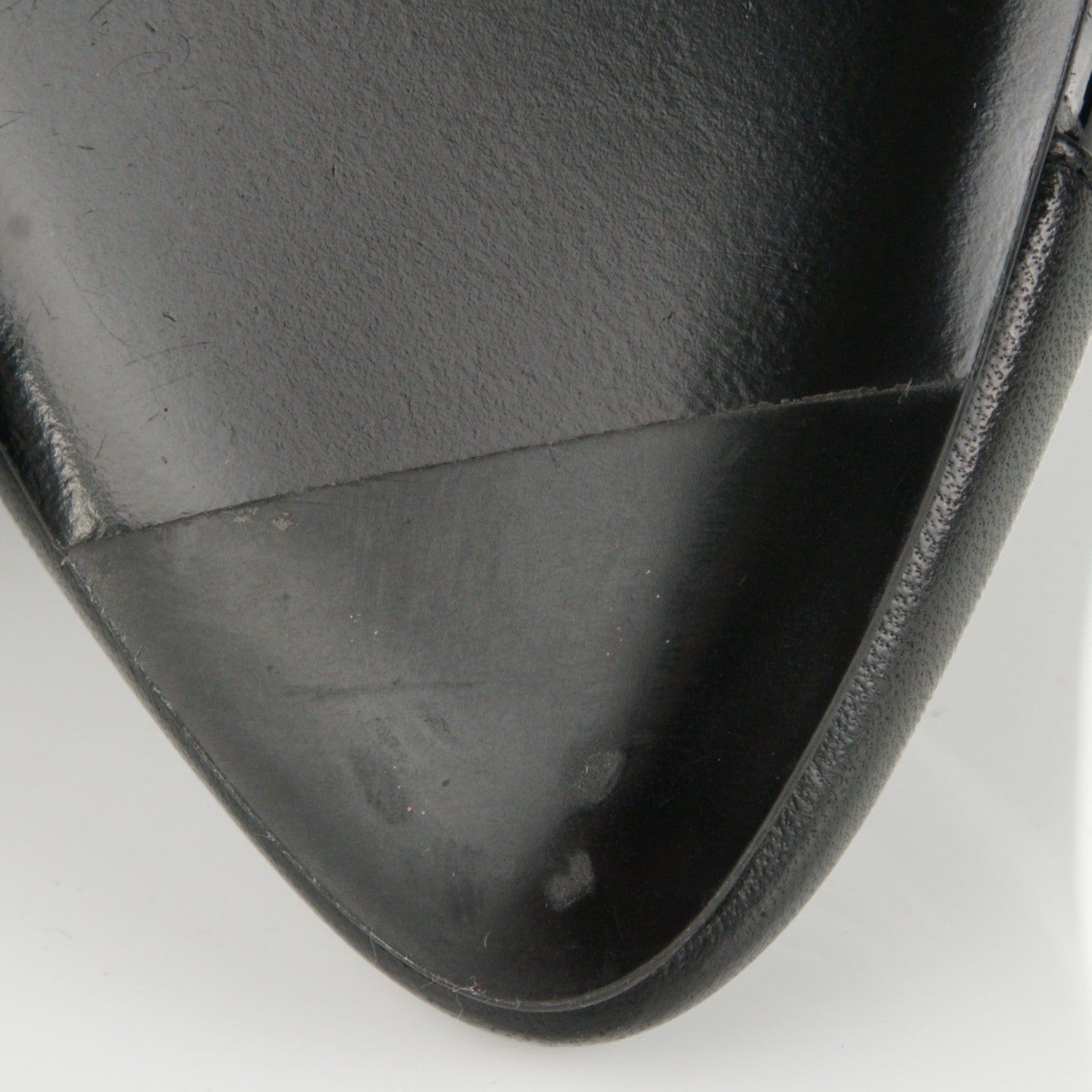 Chanel Lambskin Patent Cap Toe CC Pumps 35 Black 6 of 11