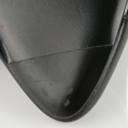 Chanel Lambskin Patent Cap Toe CC Pumps 35 Black 6 of 11