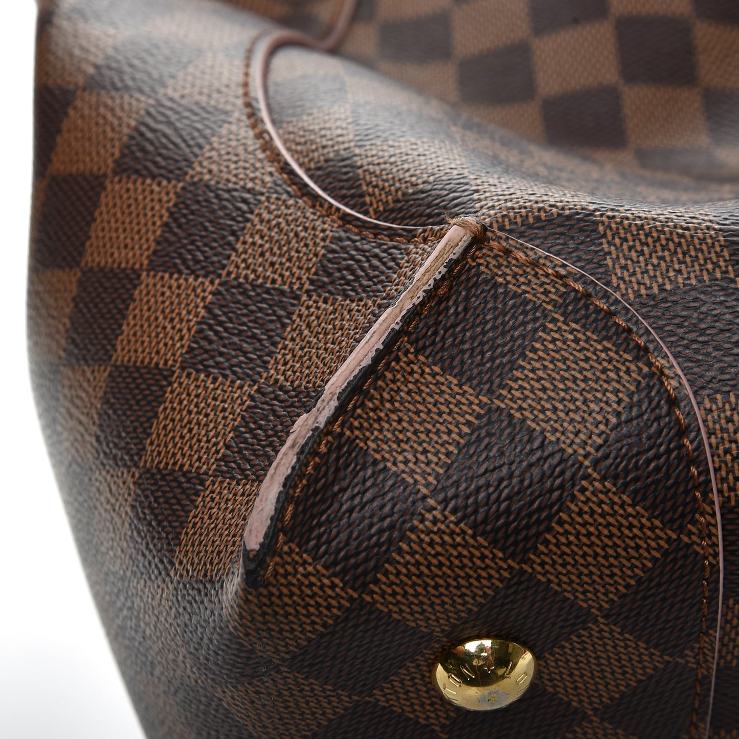 Damier Ebene Caissa Hobo Rose Ballerine