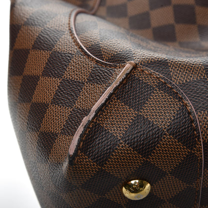 Louis Vuitton Damier Ebene Caissa Hobo Rose Ballerine 10 of 17