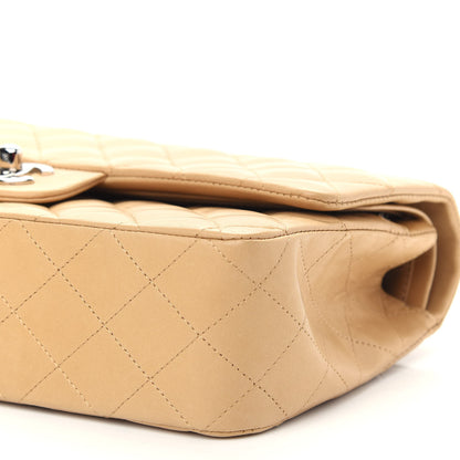Chanel Lambskin Quilted Medium Double Flap Beige 8 of 8