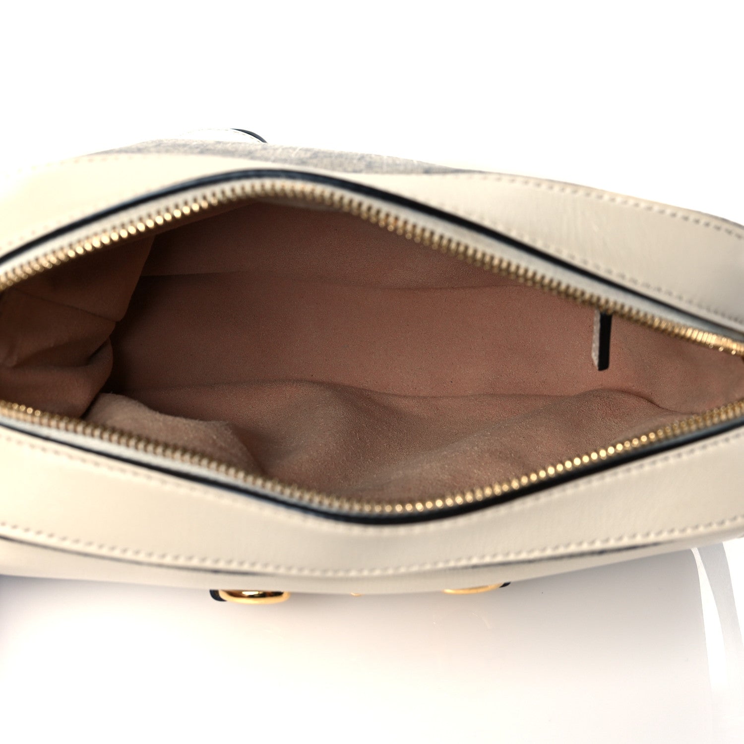 Gucci GG Supreme Monogram Small Horsebit 1955 Shoulder Bag Beige Mystic White 5 of 11