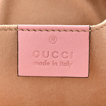 Gucci Calfskin Matelasse Small GG Marmont Chain Shoulder Bag Wild Rose 6 of 10