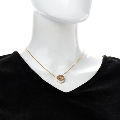 Bulgari 18K Rose Gold White Ceramic B.Zero1 Pendant Necklace 2 of 8
