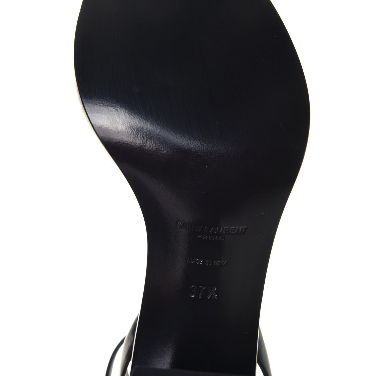 Calfskin Loulou Ankle Strap Sandals 37.5 Black