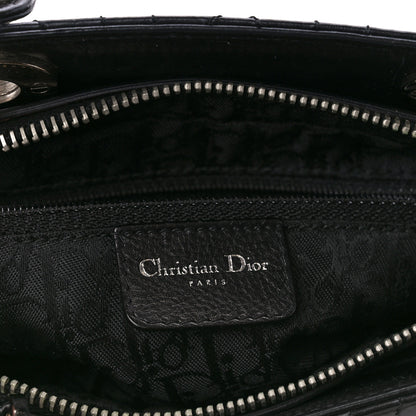 Christian Dior Calfskin Cannage Stitched Small East West Lady Dior Black 6 of 11
