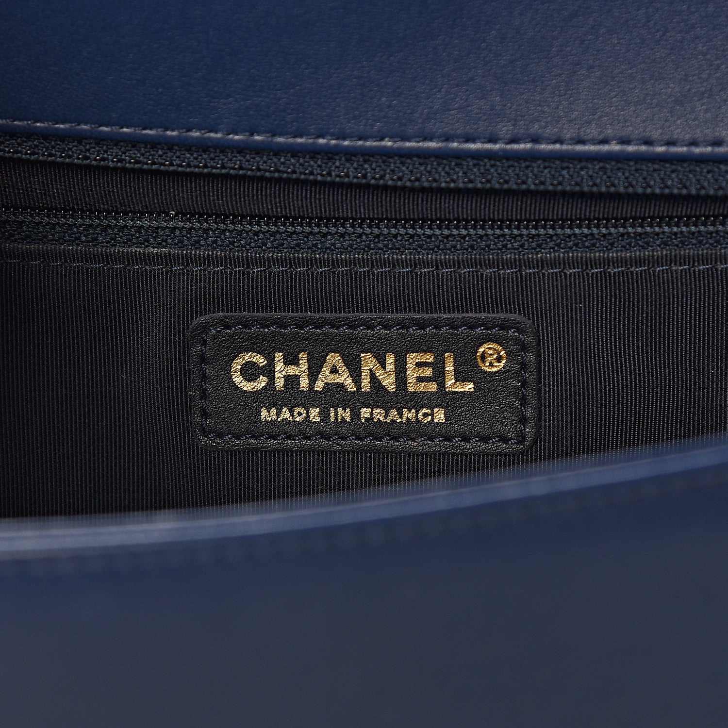 Chanel Lambskin Quilted New Medium Boy Flap Dark Navy Blue 6 of 11