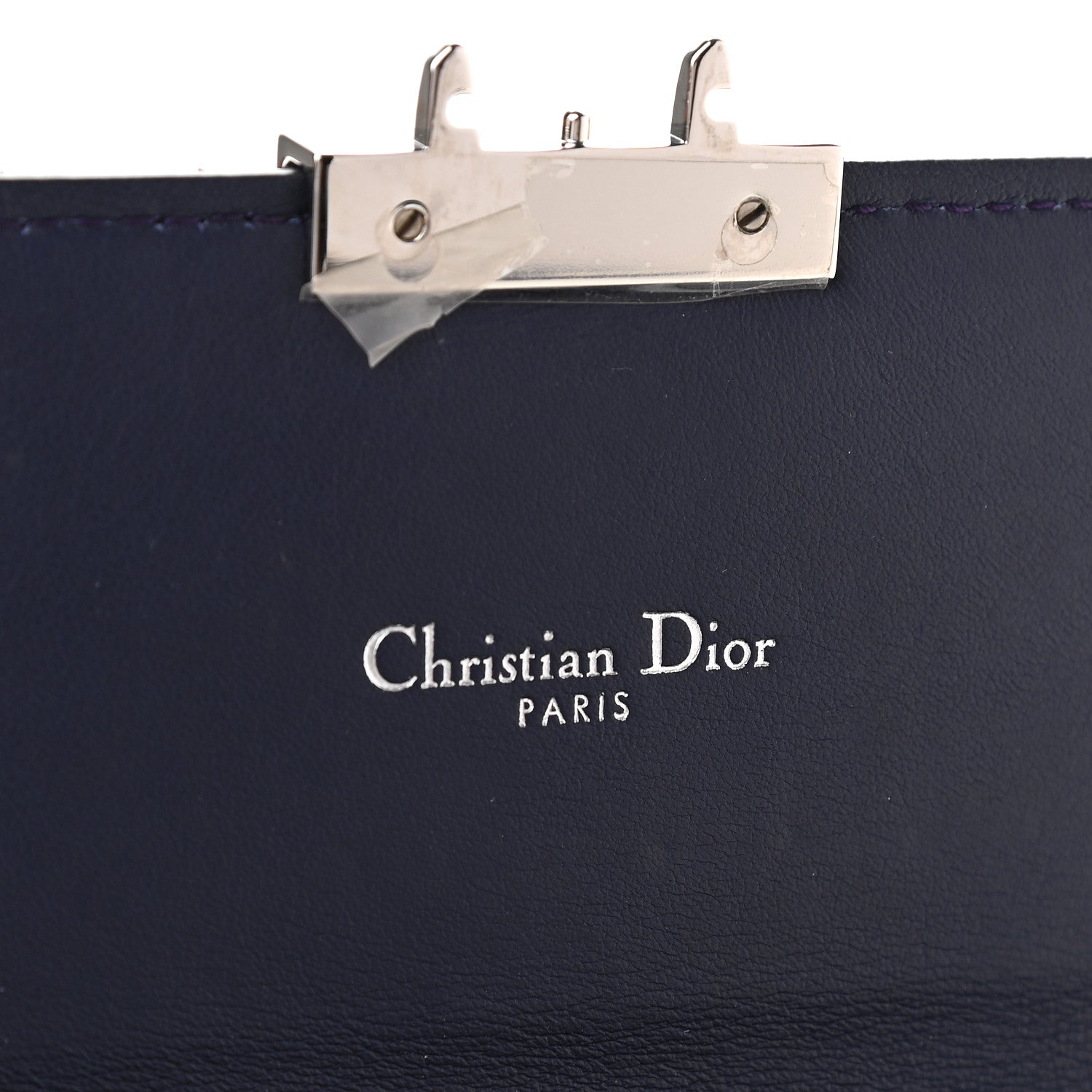 Christian Dior Patent Cannage Miss Dior Chain Wallet Purple 6 of 8
