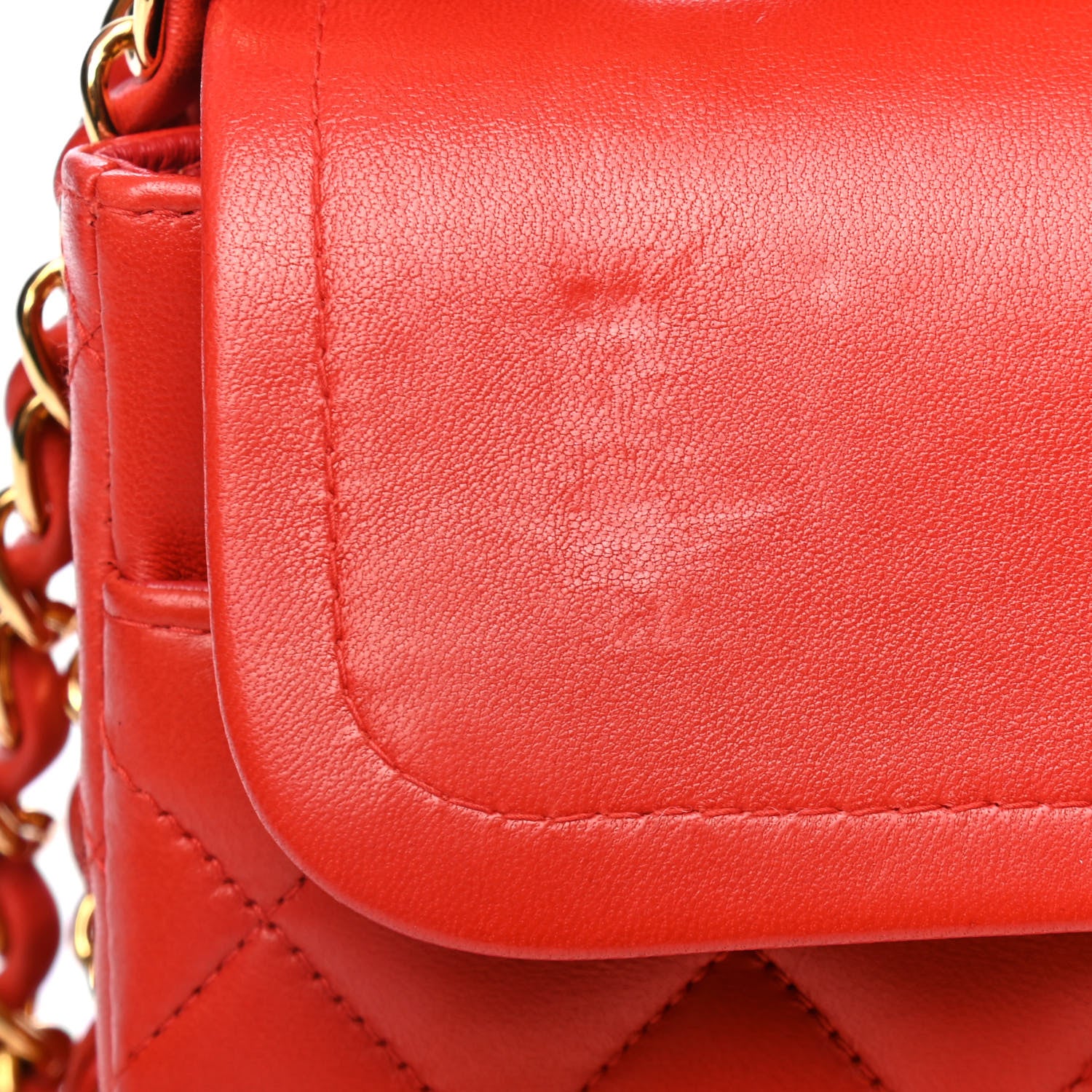 Chanel Lambskin Quilted Medium Double Flap Red 5 of 6