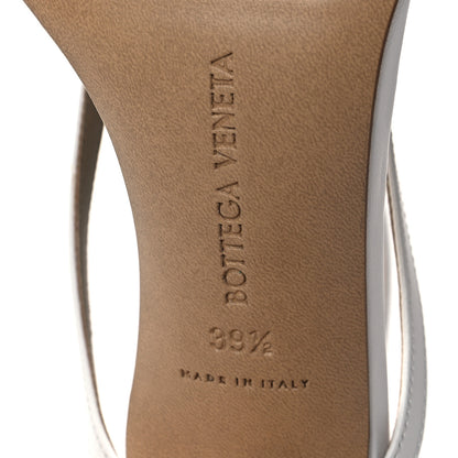 Bottega Veneta Lambskin Stretch Multi Strap 90mm Sandals 39.5 Optic White 6 of 7