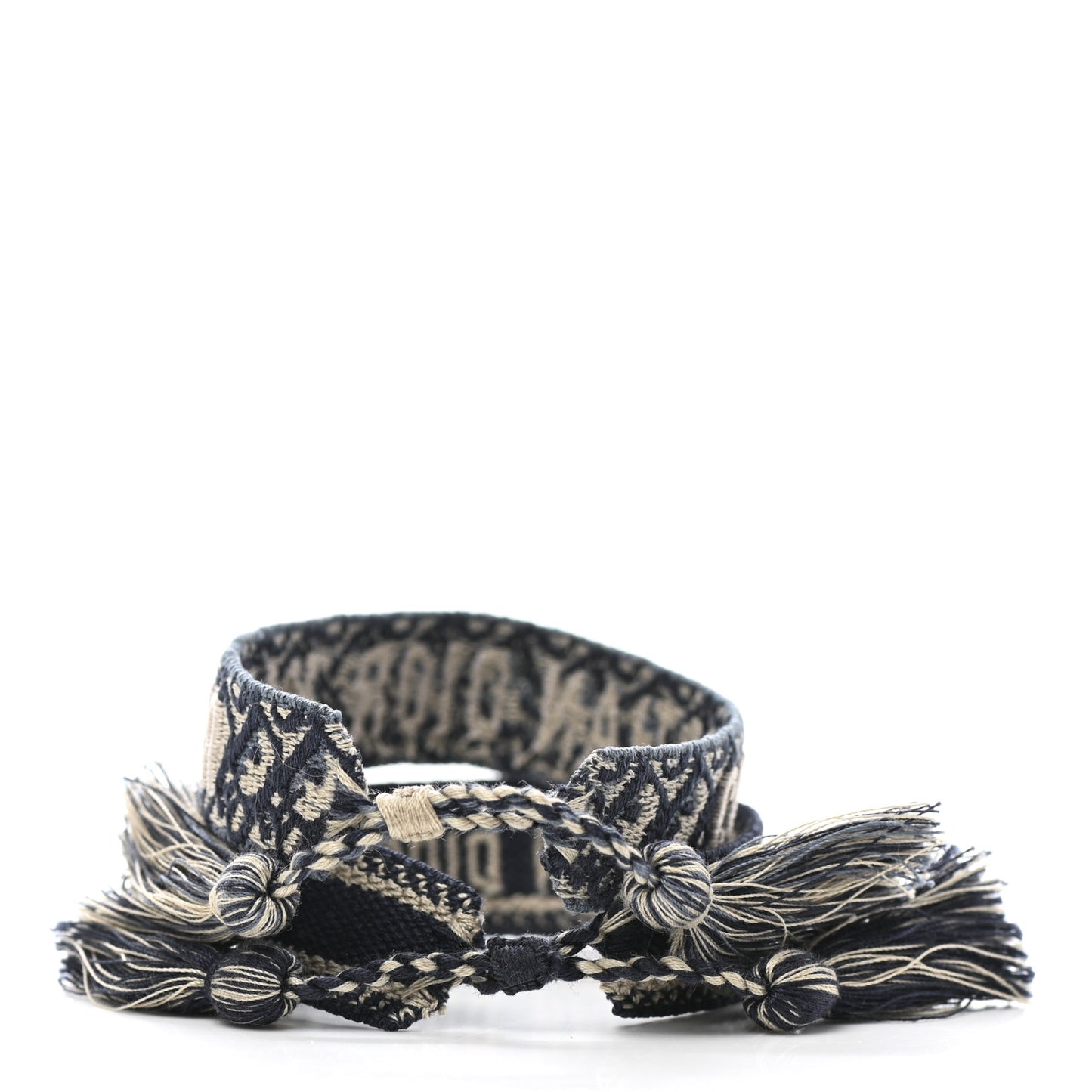 Woven Cotton J'Adior Friendship Bracelet Set Navy