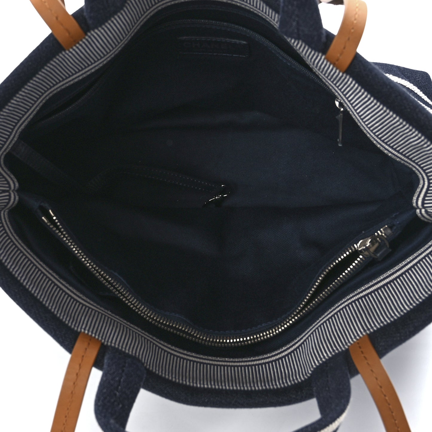 Denim Large Shopping Tote Blue