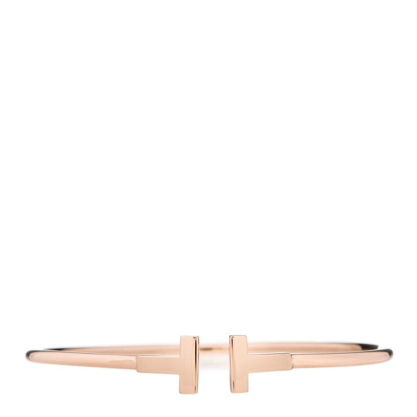 18K Rose Gold T Wire Bracelet