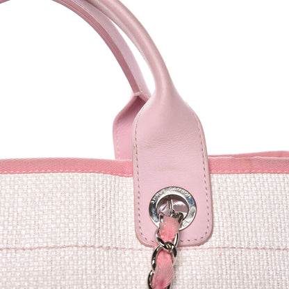 Chanel Woven Straw Raffia Large Deauville Tote Pink 22 of 31