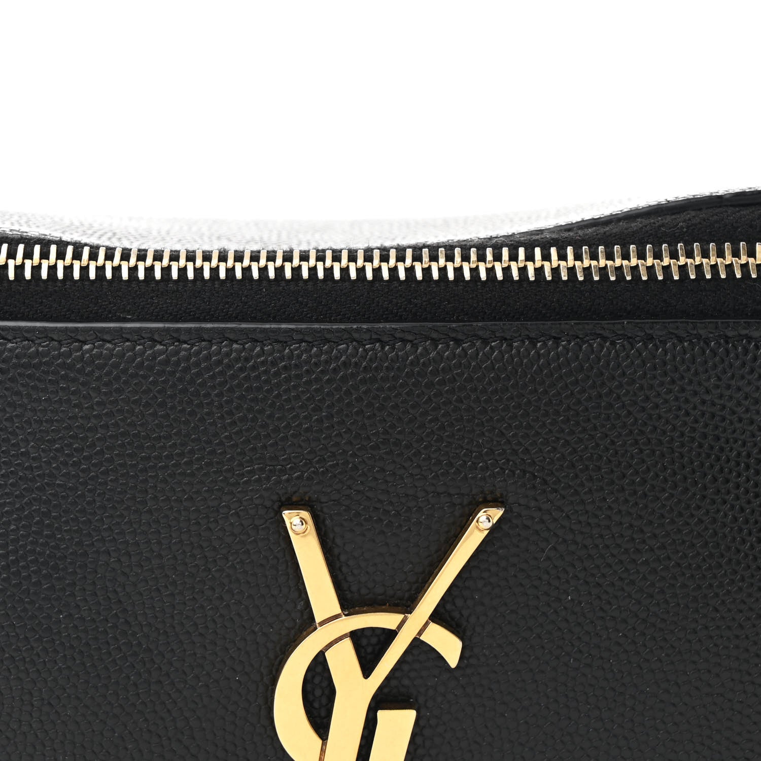 Saint Laurent Grain De Poudre Monogram Belt Bag Black 8 of 10