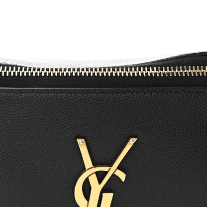 Saint Laurent Grain De Poudre Monogram Belt Bag Black 8 of 10