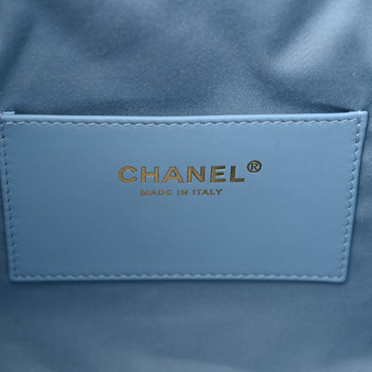 Chanel Washed Denim Quilted Small Chanel 25 Handbag Blue 6 of 11