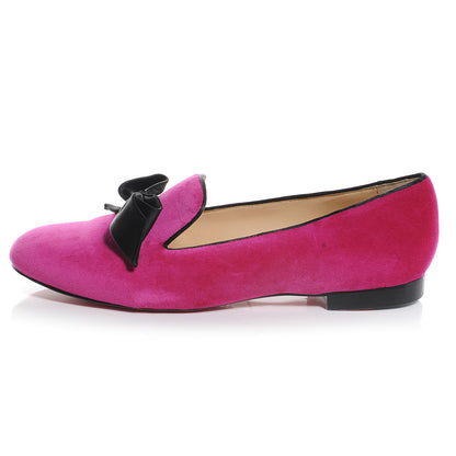 Christian Louboutin Velvet Gine Flats Grenadine 42 1 of 7