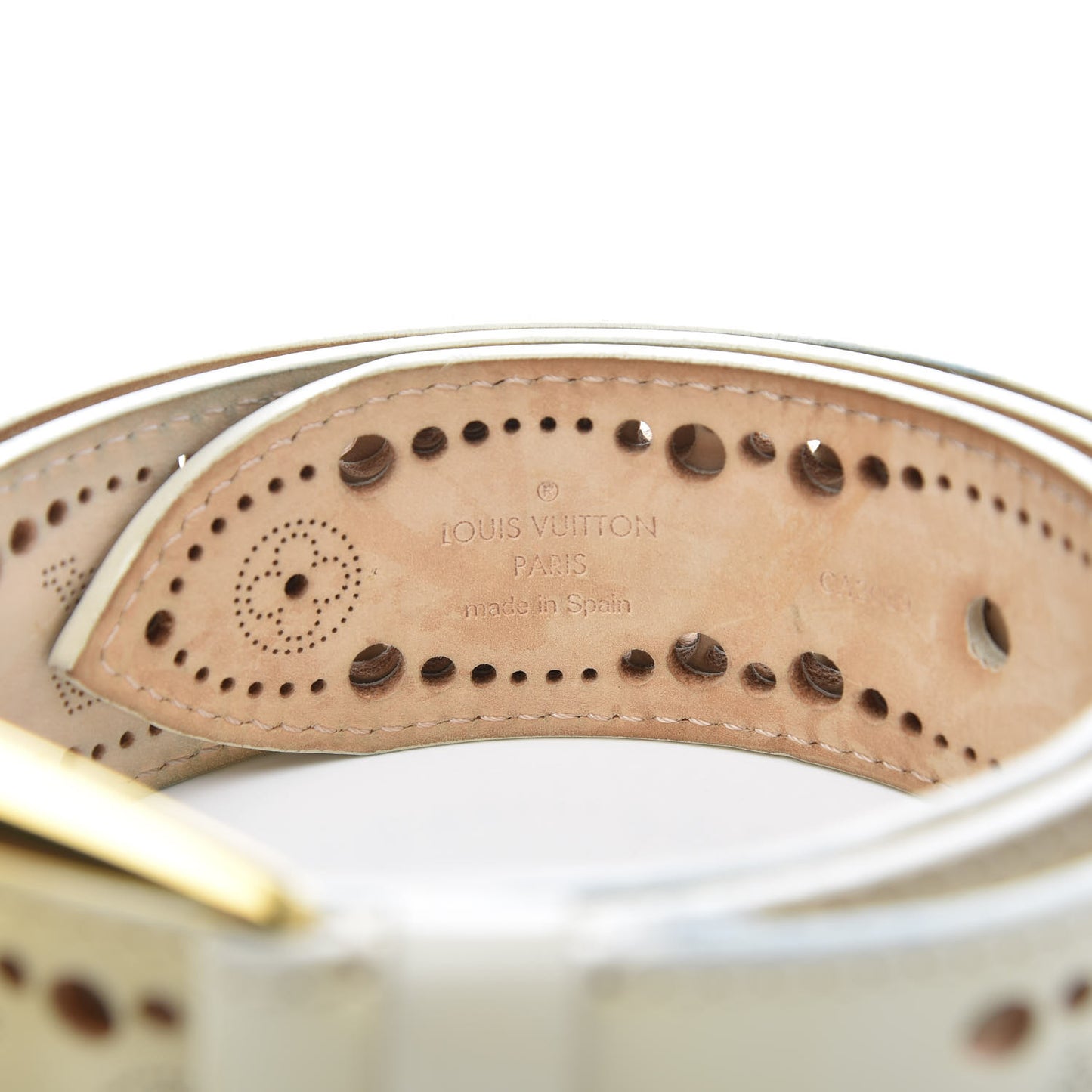 Nomade Perforation Belt 85 34 White