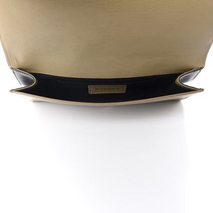 Saint Laurent Snakeskin Calfskin Y Ligne Clutch Black Olive 5 of 11