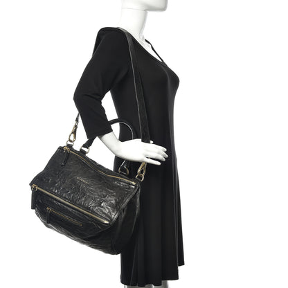 Givenchy Tumbled Sheepskin Medium Pandora Bag Black 2 of 11