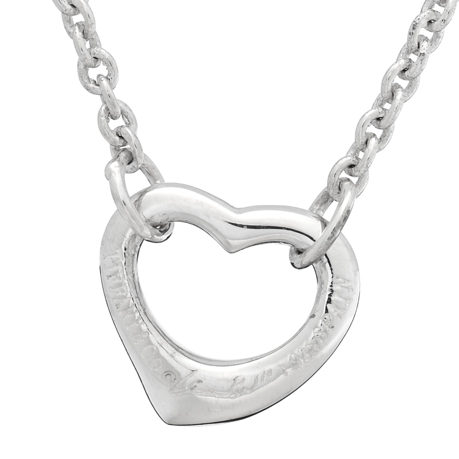 Tiffany Sterling Silver Elsa Peretti Open Heart Bracelet 3 of 4