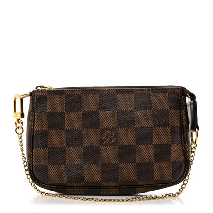 Louis Vuitton Damier Ebene Mini Pochette Accessories 1 of 9