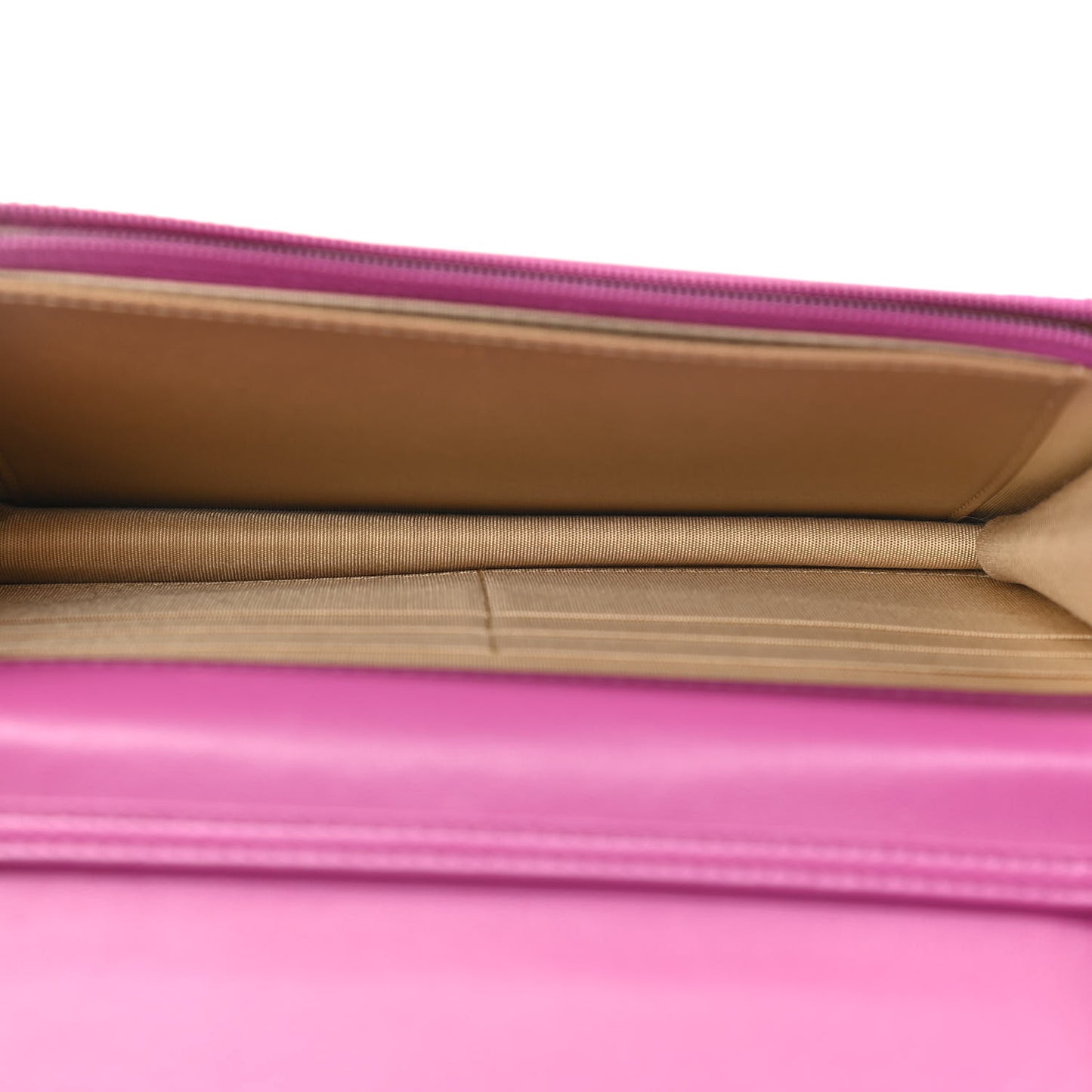 Lambskin Quilted Pearl Crush Wallet on Chain WOC Pink