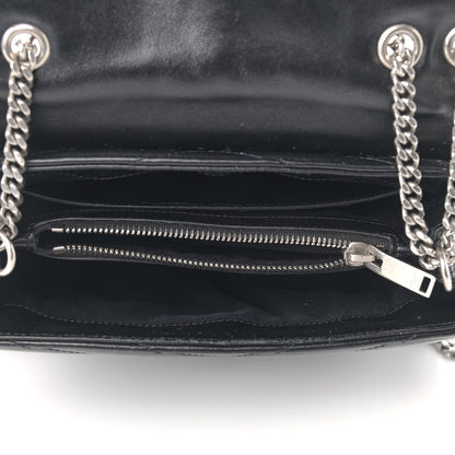 Saint Laurent Calfskin Y Quilted Monogram Small Loulou Chain Satchel Black 5 of 10