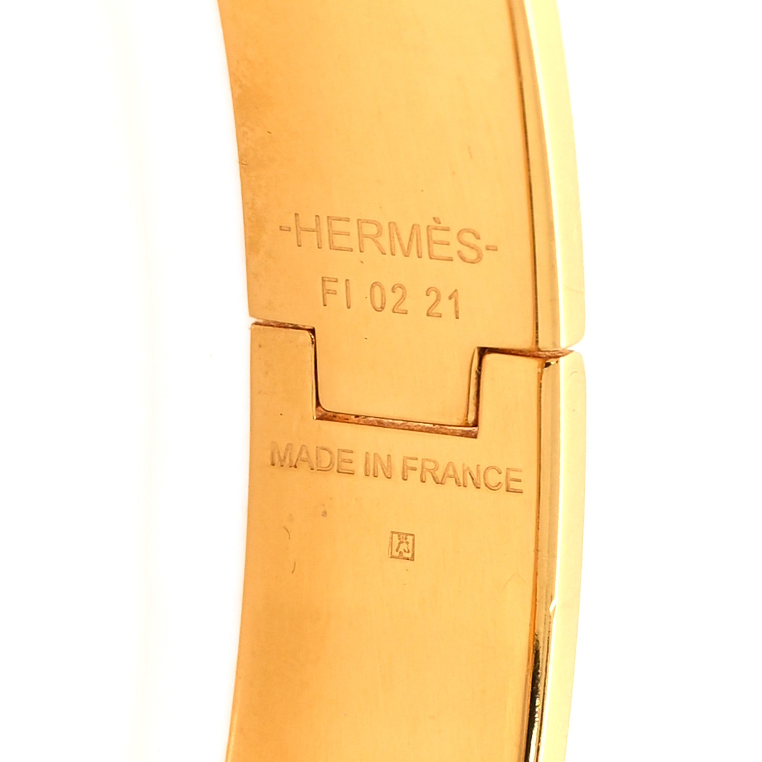 Hermes Enamel Narrow Clic Clac H Bracelet PM Marron Glace 4 of 4