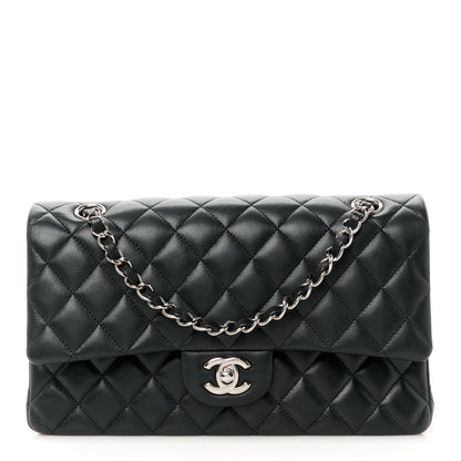Chanel Lambskin Quilted Medium Double Flap Black 1 of 11
