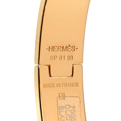 Hermes Enamel Narrow Clic Clac H Bracelet PM White 4 of 4