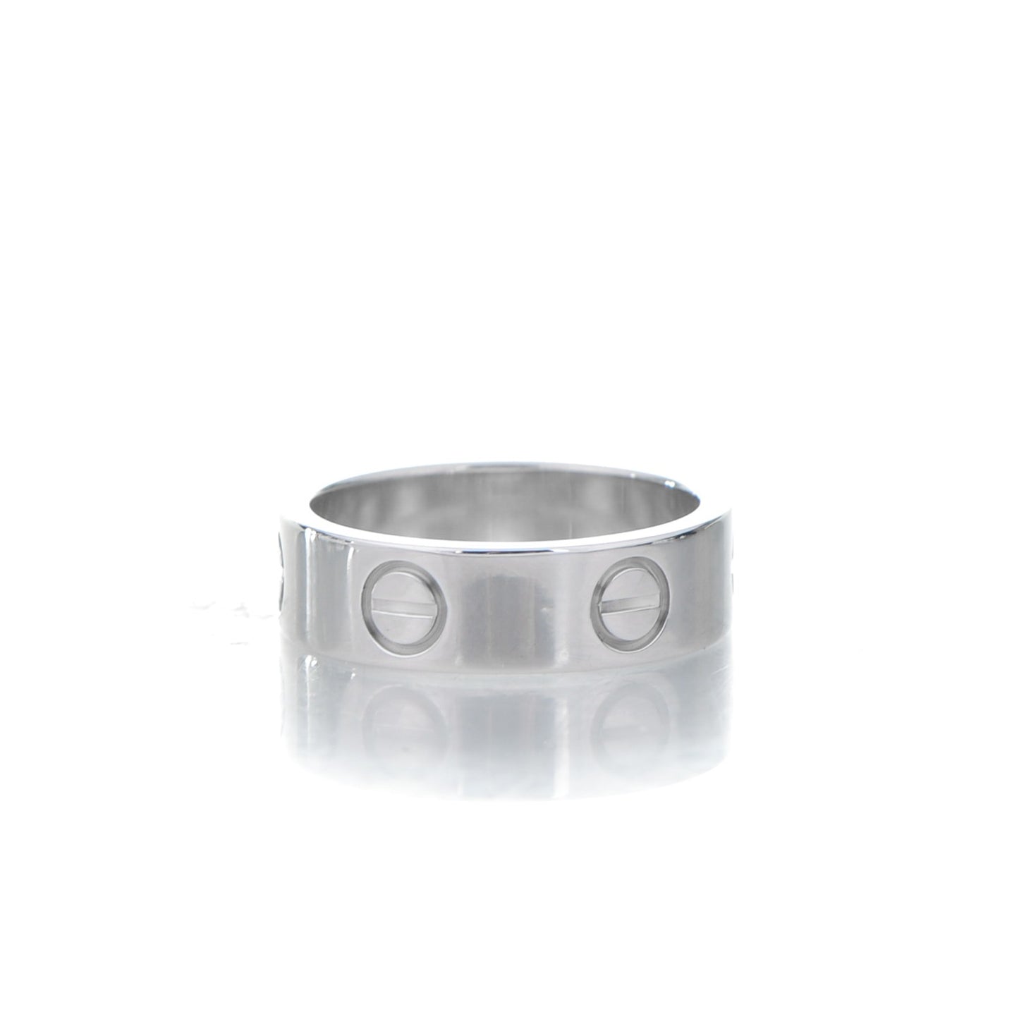 18K White Gold 5.5mm LOVE Ring 51 5.75