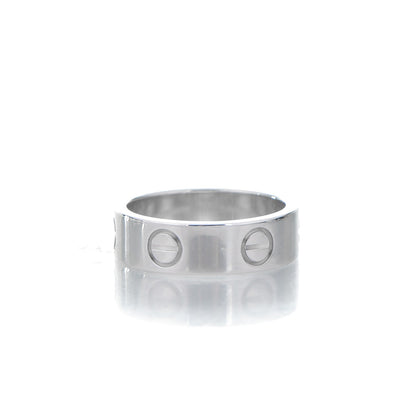 Cartier 18K White Gold 5.5mm LOVE Ring 51 5.75 3 of 4