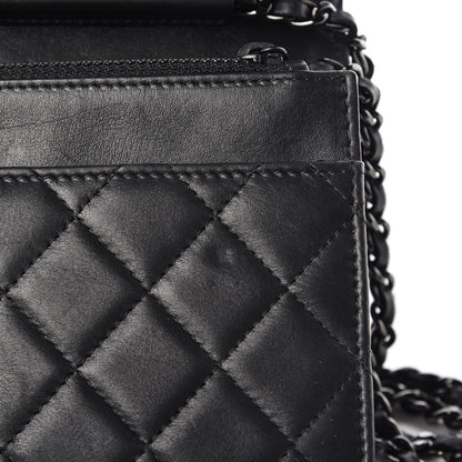 Chanel Lambskin Quilted Boy Wallet On Chain WOC Black 13 of 18
