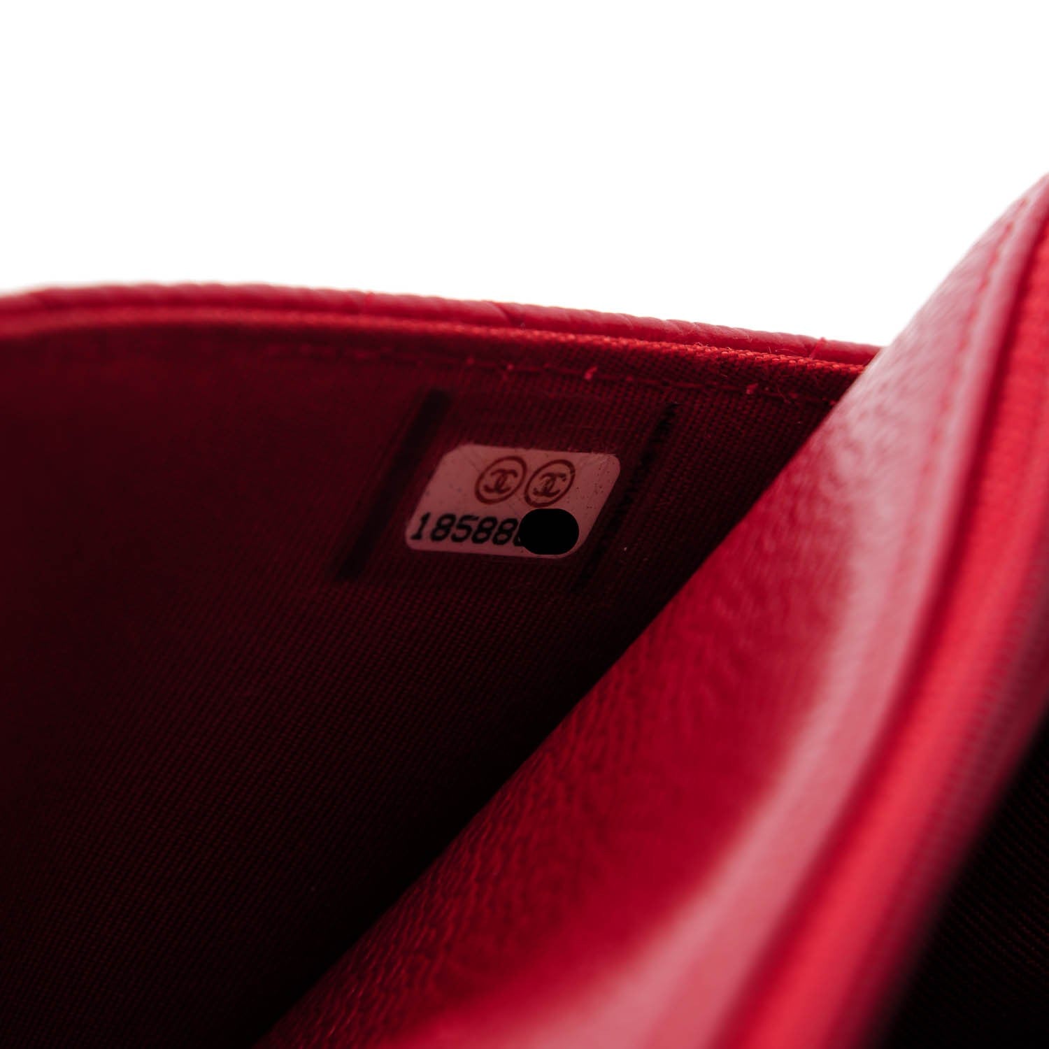 Chanel Caviar Quilted Wallet On Chain WOC Red 7 of 7