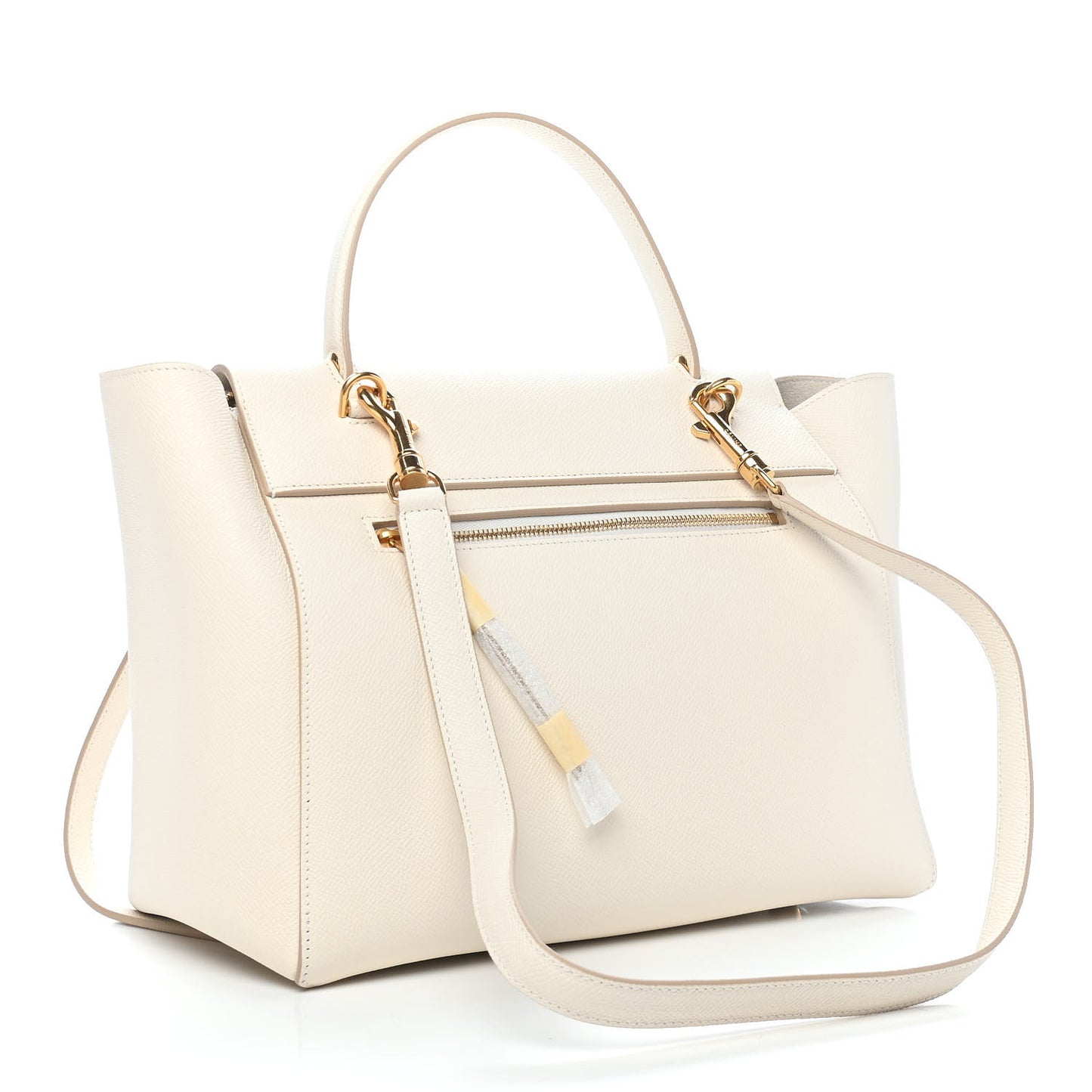 Grained Calfskin Mini Belt Bag White