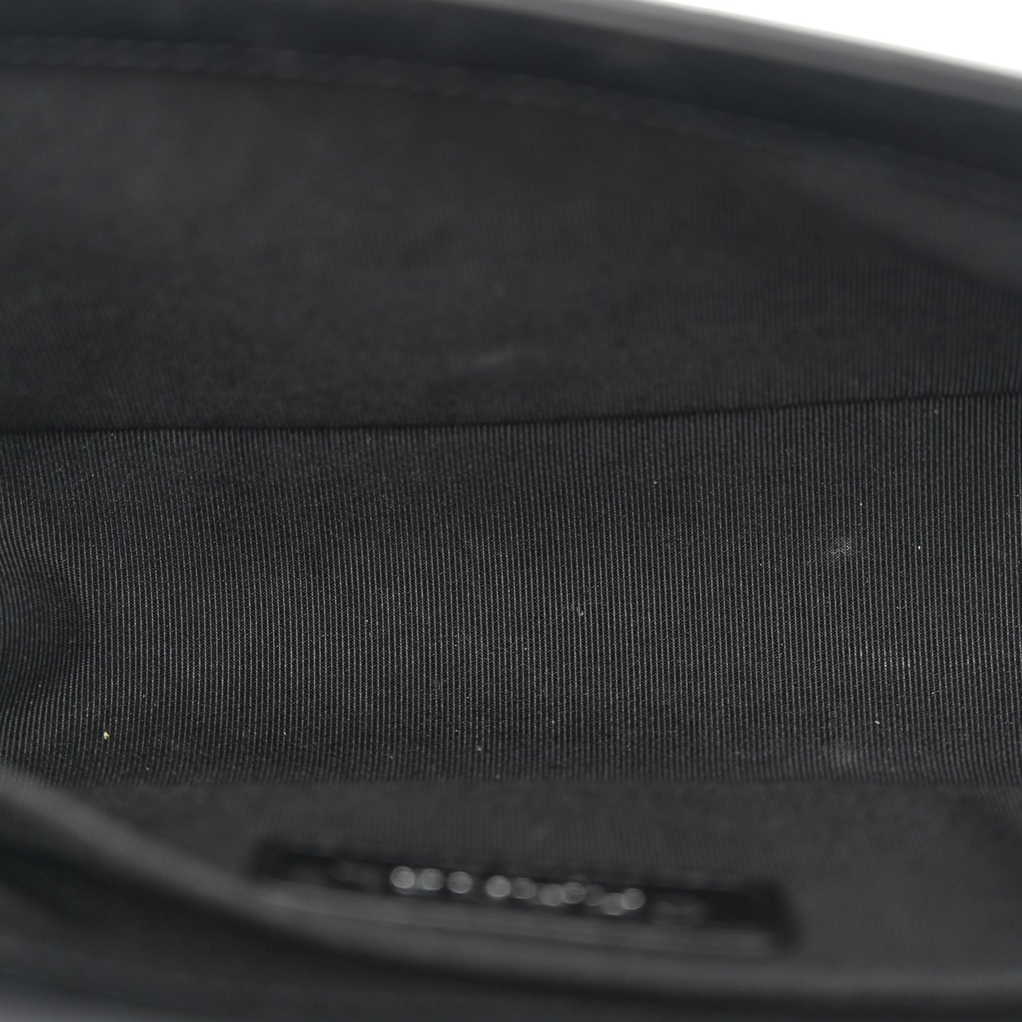 Calfskin Quilted Small Boy Flap Black