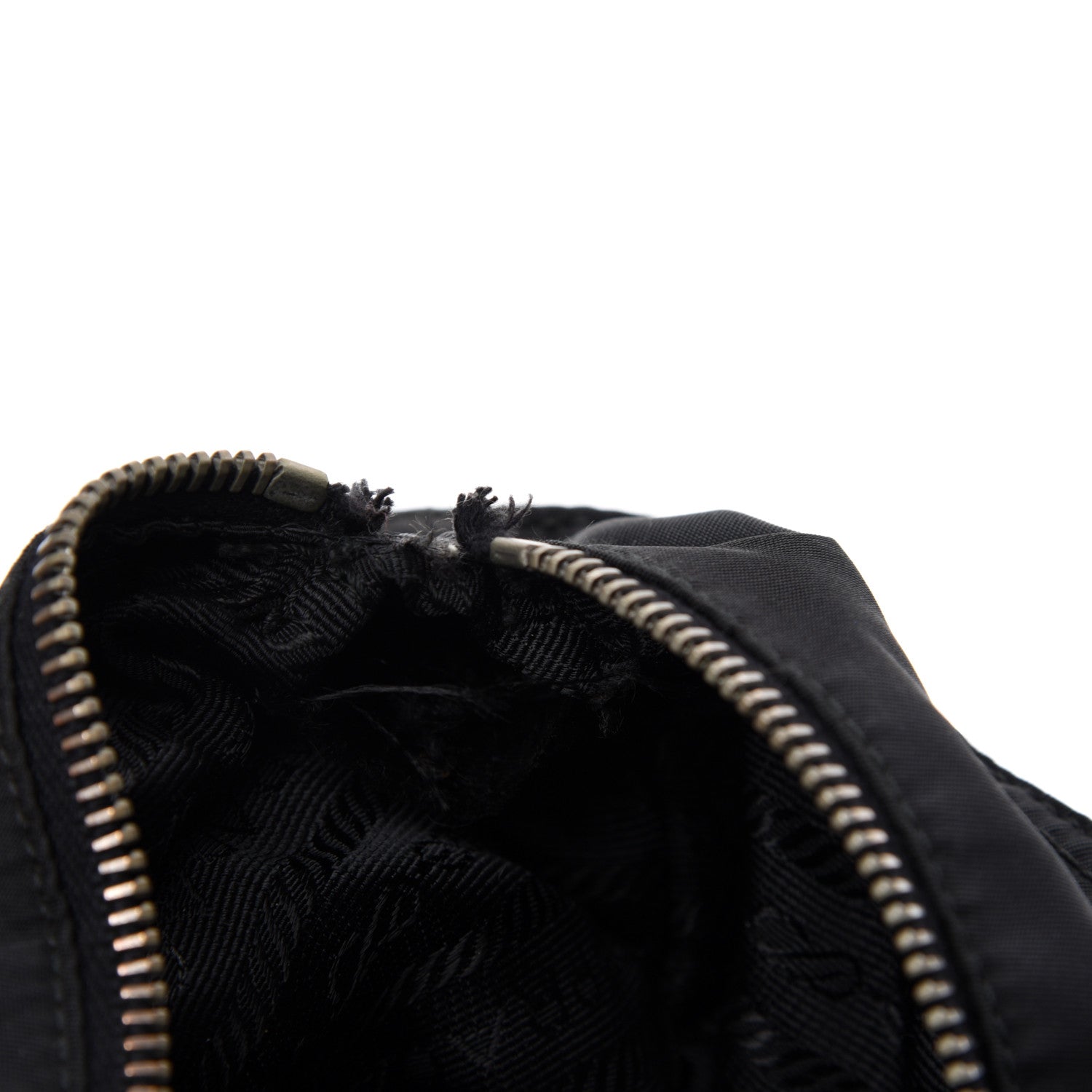 Prada Tessuto Nylon Caflskin Shopping Tote Black 11 of 14