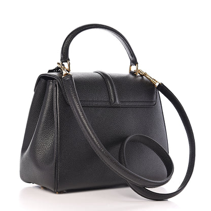 Celine Grained Calfskin Small 16 Top Handle Bag Black 2 of 9
