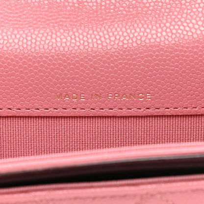 Chanel Caviar Quilted Flap Card Holder Pink 7 of 9