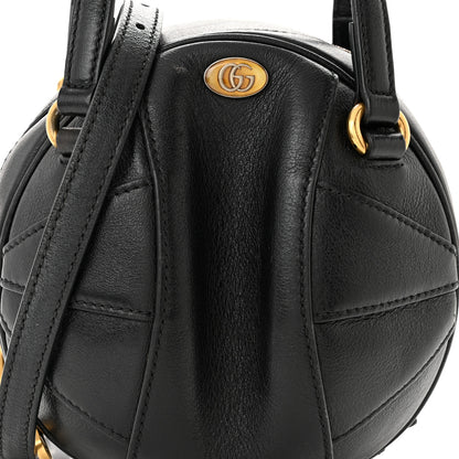 Gucci Piuma Lux Energy Mini Tifosa Basketball Shaped Shoulder Bag Black 8 of 13