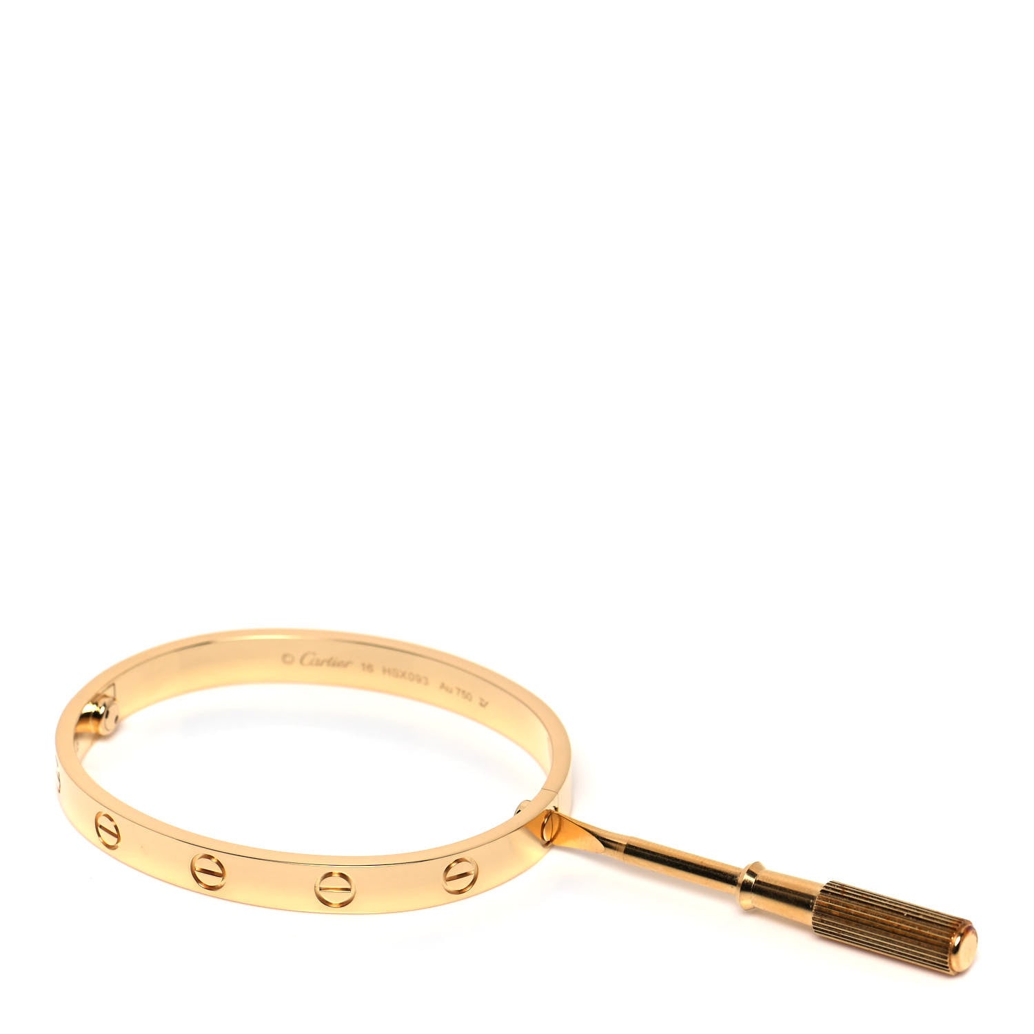 Cartier 18K Yellow Gold LOVE Bracelet 16 5 of 5