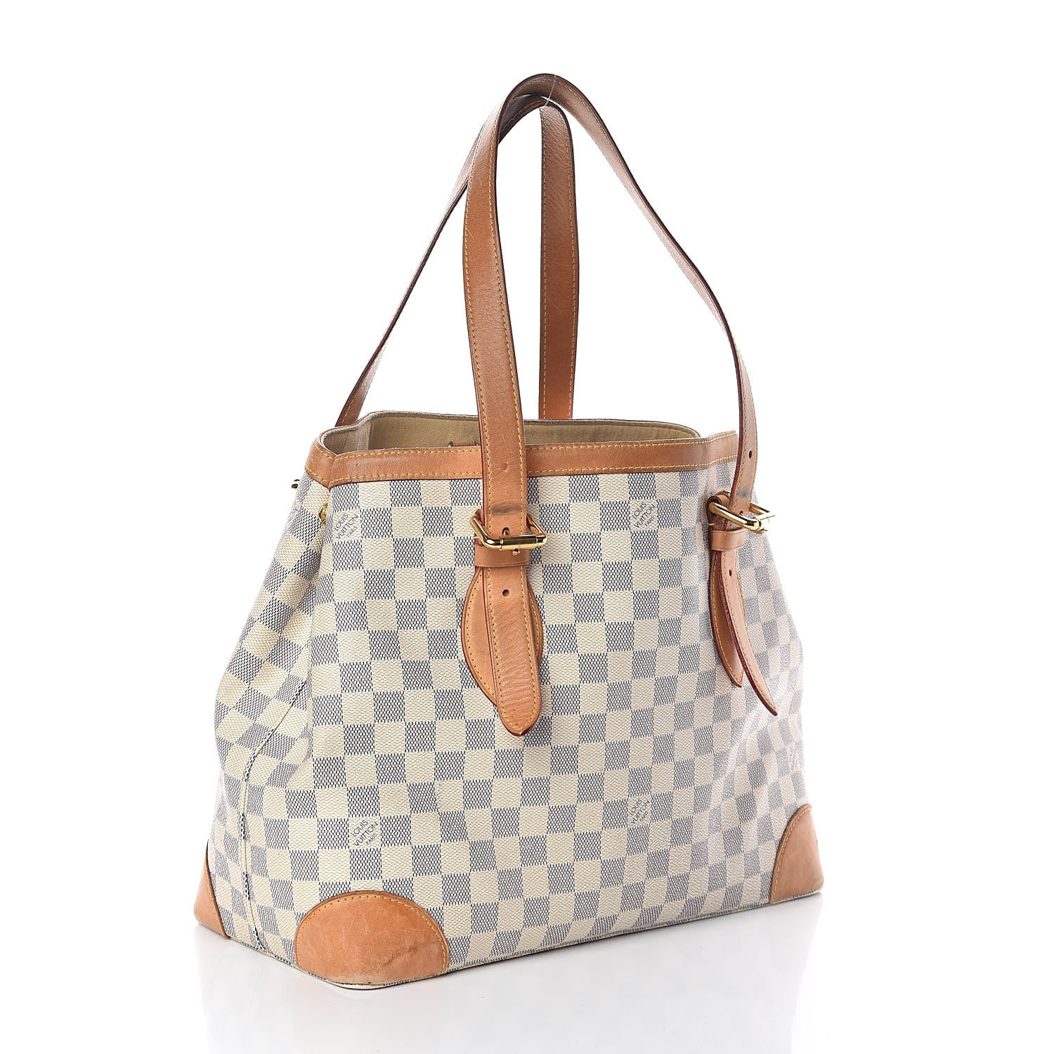 Louis Vuitton Damier Azur Hampstead MM 3 of 14
