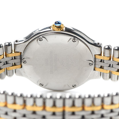 Cartier Stainless Steel 18K Yellow Gold 28mm Must De 21 Bullet Link Quartz Watch 4 of 5