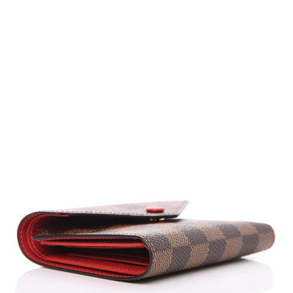 Louis Vuitton Damier Ebene Victorine Wallet Red 4 of 7