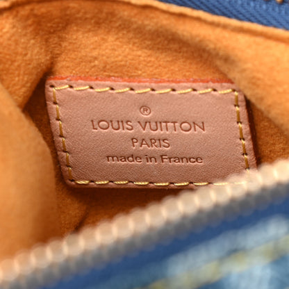 Louis Vuitton Monogram Denim Baggy PM Blue 8 of 9